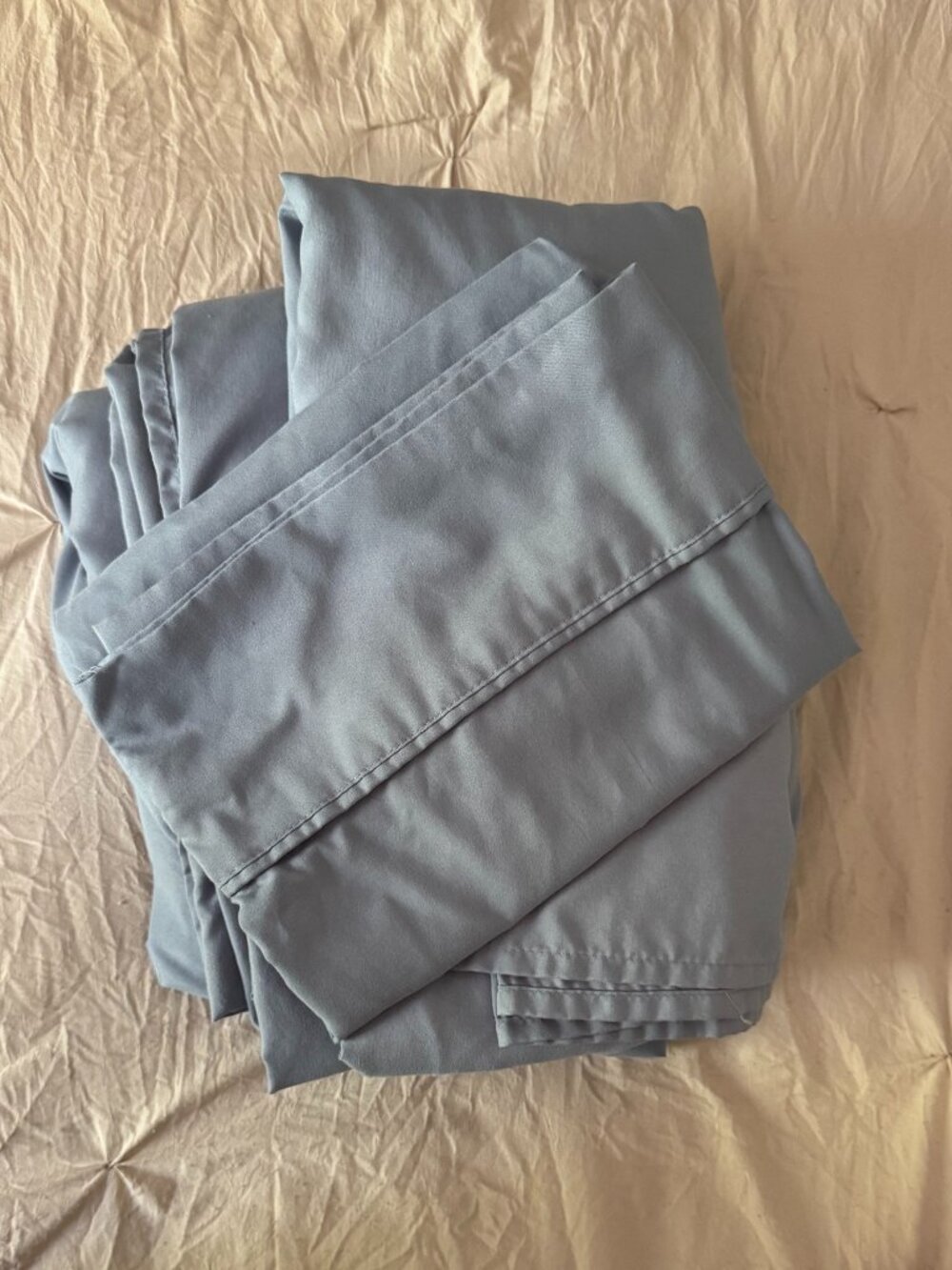 Twin XL Sheet Set for Dorm College  Dusty Blue
